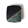 Best selling items square black and green marble table top replacement