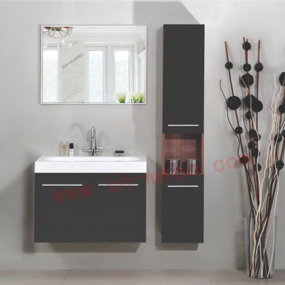 Modern Wall Hung Mirror Bathroom Vanity Mdf Pvc Furniture Modern Wall Hung Mirror Bathroom Vanity