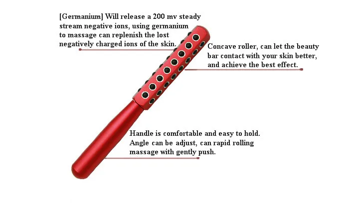 40 grains germanium face roller massager