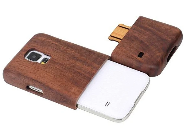 Mobile Phone Wood Case For Samsung Galaxy S5 Mini Hard Back Cover Case