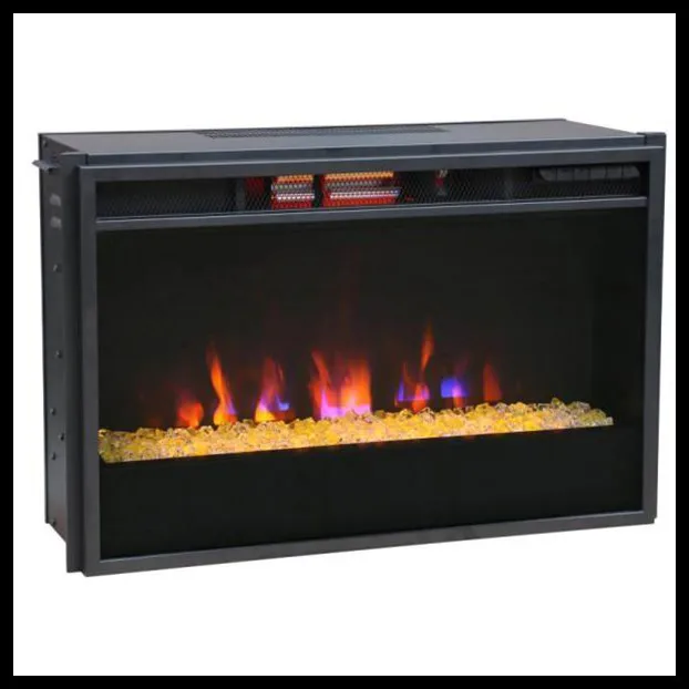 Oem 26 Traditional Flat Face Infrared Quartz Fireplace Insert