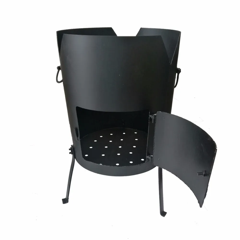 Outdoor Stock Soup Cooking Pot Metal Cast Iron Cauldron For Camping