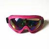 Outdoor Sports Cycling Bike Motorcycle Goggles UV400 Windproof Eyewear Lunette Ski Goggles PC Game Protective Goggle Rosy Red