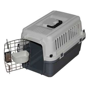 large plastic dog carrier