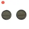 Custom logo low price four parts Metal flat magnetic Press botton Snap Button with Logo Printing