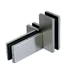 Stainless Steel Over Panel Side Panel glass door connector patch with fin patch fitting