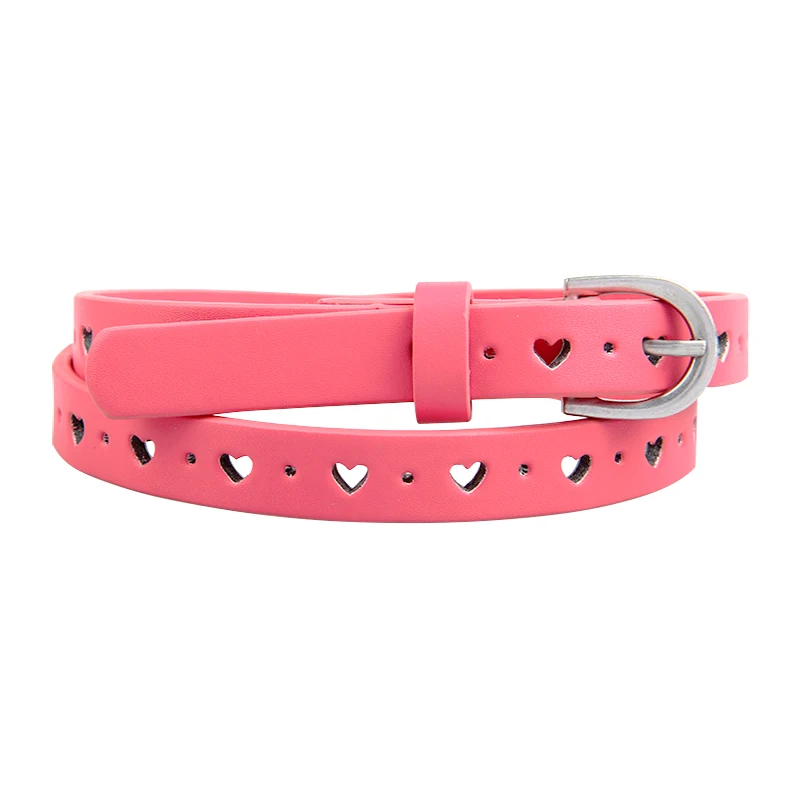New Fashion Pink Belt Girls Pu Belts For Kids Children Christmas Gift ...