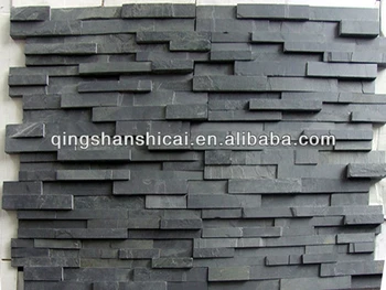 Black Slate Split Face Mosaic Wall Cladding Ledger Tile Black Slate Split Face Mosaic Wall Cladding Ledger Tile