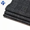 top quality knitted check stretch wool knit fabric for pant coat
