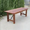 Outdoor Rustic Foldable Wood Farm Table for Garden