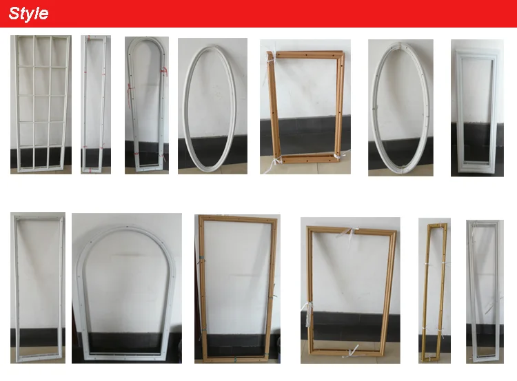 Alibaba china supplier WPC PVC shower door frame with sealing strip