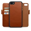 Black case for iPhone 7/8 Plus Wallet Case, Magnetic Detachable Slim Case Luxury Vegan Leather Protection