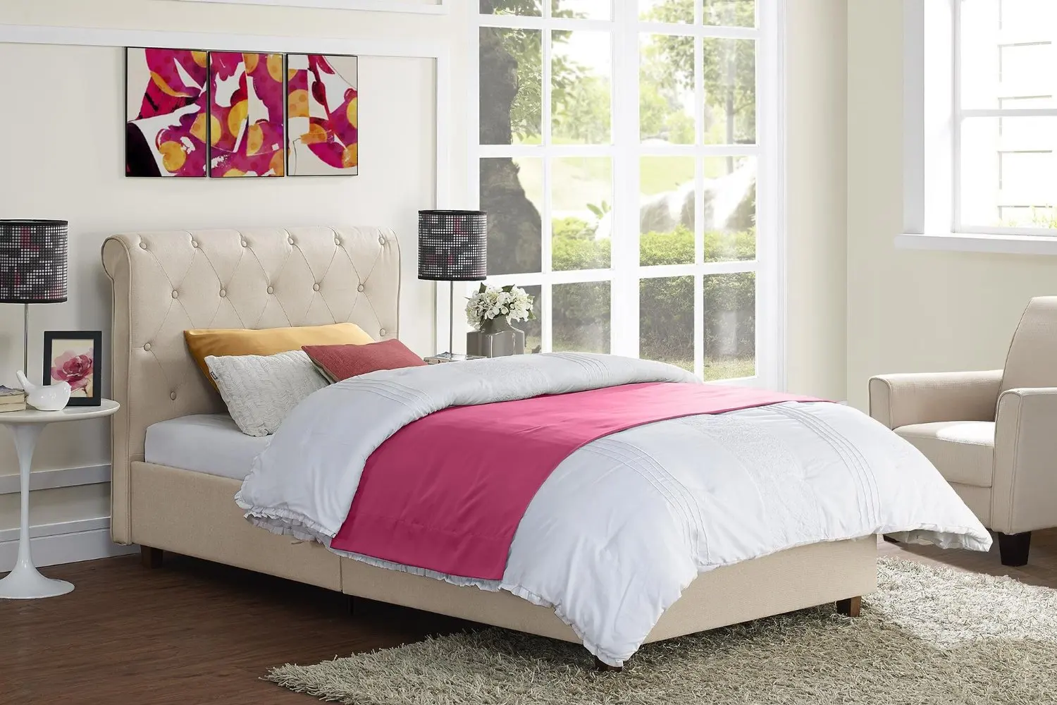 Buy Diva Upholstered Twin Bed Purple In Cheap Price On Alibaba Com