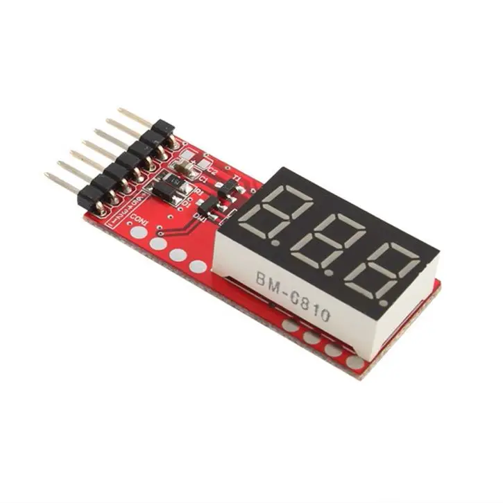 RC Voltage Lipo Battery Meter Tester Indicator 2-6 cells LED Panel Voltmeter 0+
