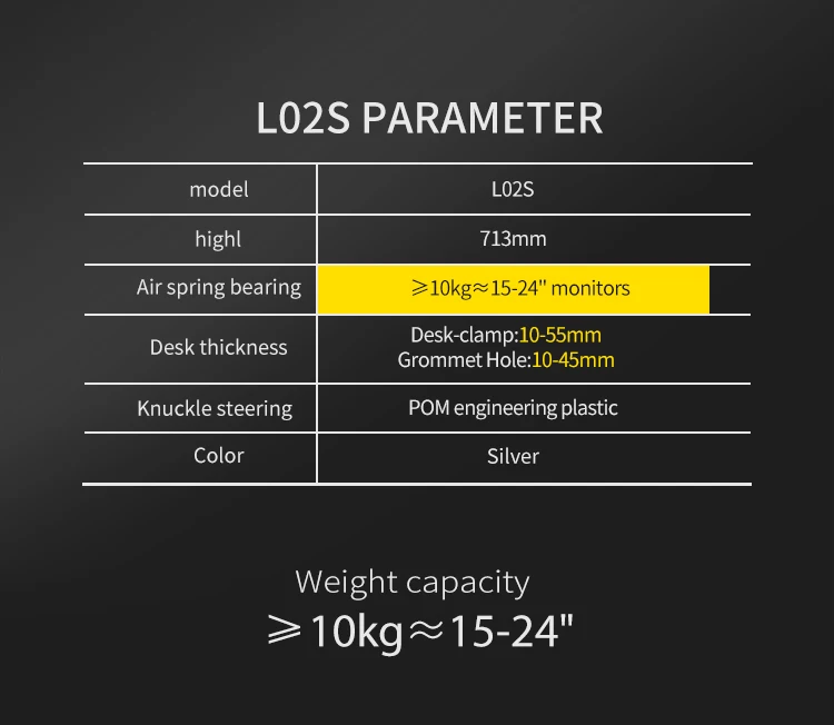Vertical Dual Lcd Monitor Stands Desk Clamp (bewiser L02s) Buy