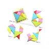 Math Toys Colorful Geometric Shape Learning Jigsaw Puzzle Classic Wooden Toys For Kids