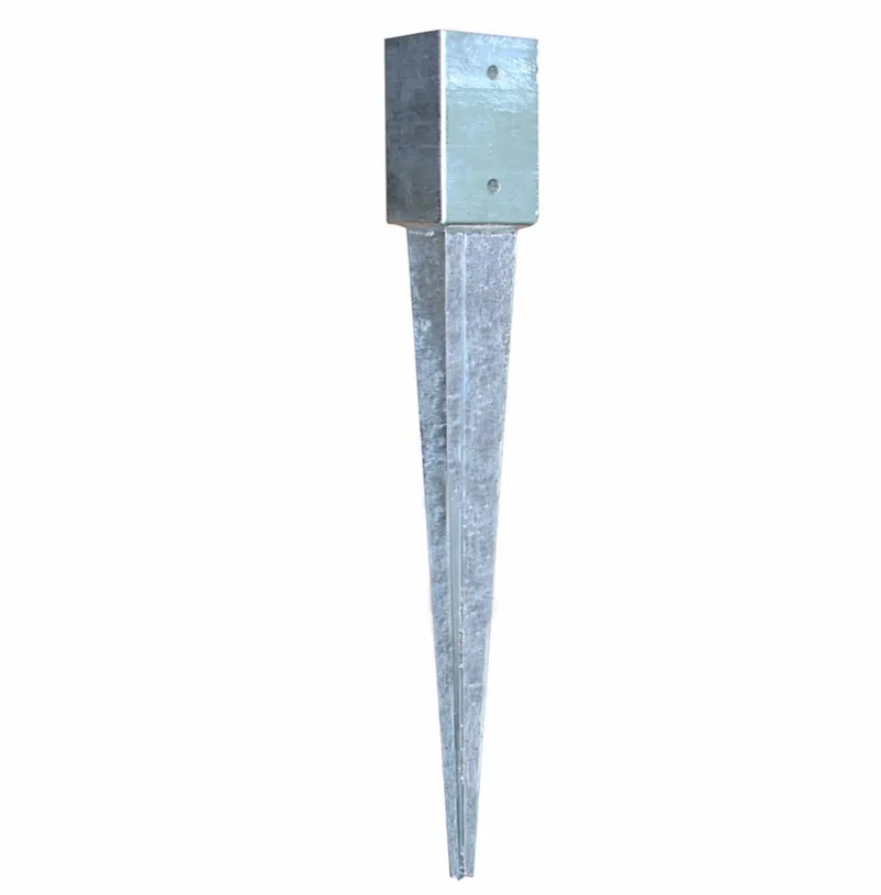 Hot Sale Metal Galvanized Drive In Post Support Spike Fence Pole Anchor ...