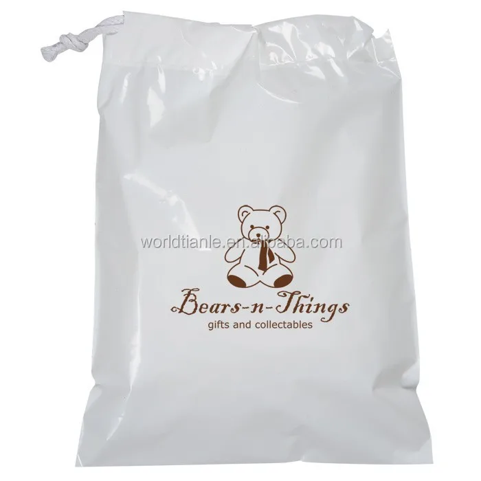 Customized Poly Plastic Drawstring Hotel Laundry Bag Packaging Customized Poly Plastic Drawstring Hotel Laundry Bag Packaging Clothes For