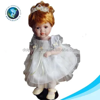 white dress doll