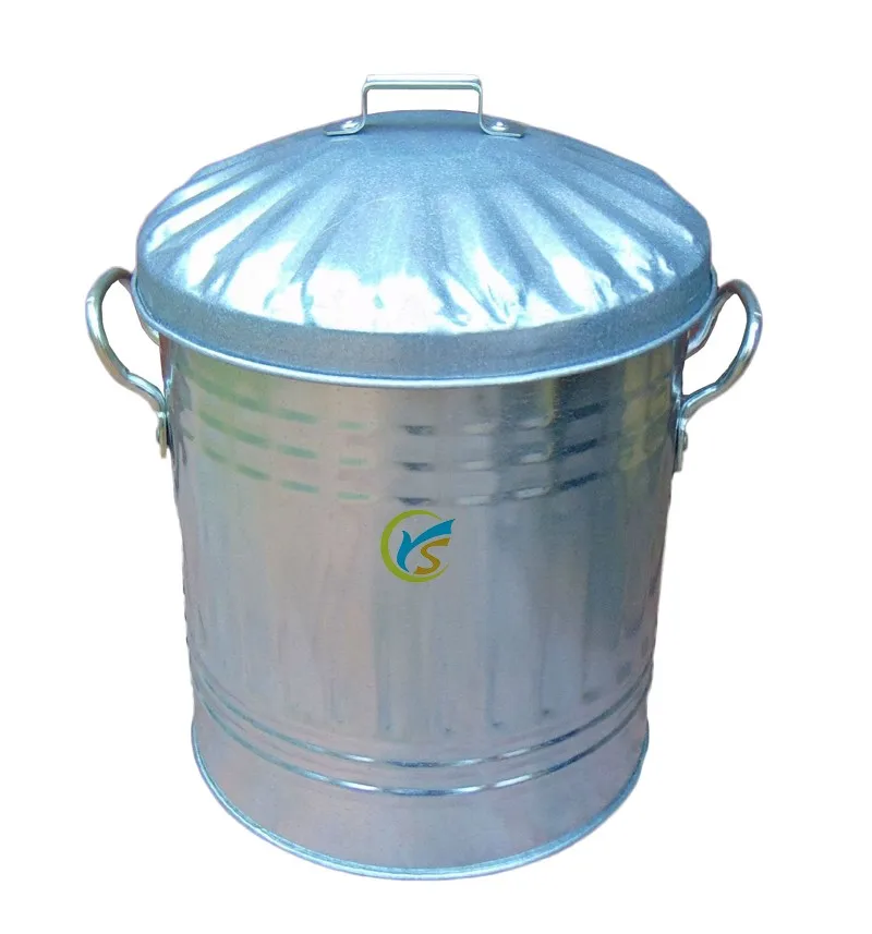 10 gallon light galvanized steel garbage containers with what is packing slip