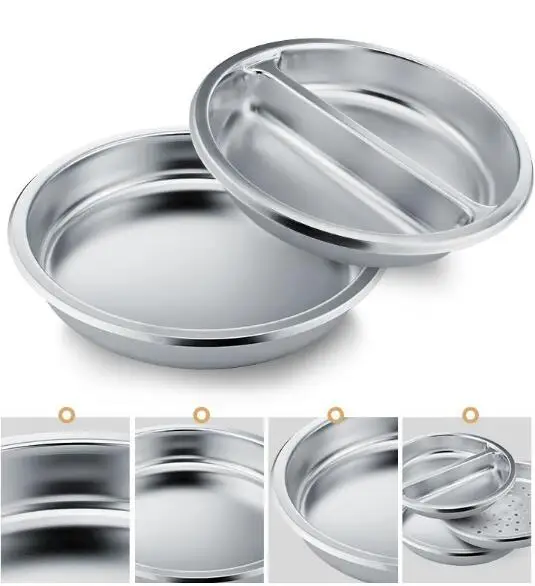Catering Equipment Hotel Kitchen Accessories Stainless Steel Chafing Dish Insert Pans Gastronome
