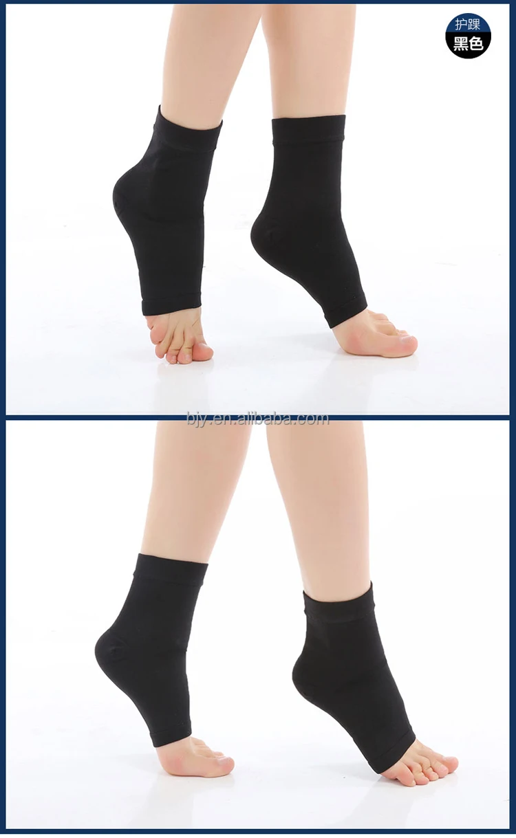Black And Skin Color Nylon Thin Compression Open Toe Ankle Socks Buy Stovepipe Antifatigue