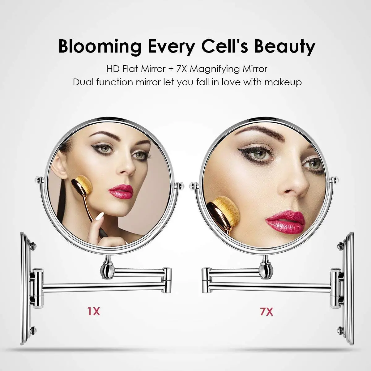 Professional Unique Vanity Girl Foldable Hollywood Makeup Magnifying