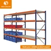 Chinese heda Supplier Slotted-angle Shelving Metal 4 Layers Light Duty Storage Adjustable Rack for Retail