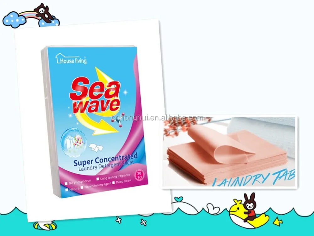 Super Condensed Fabric Softener Cleaning Detergent Portable Paper Soap