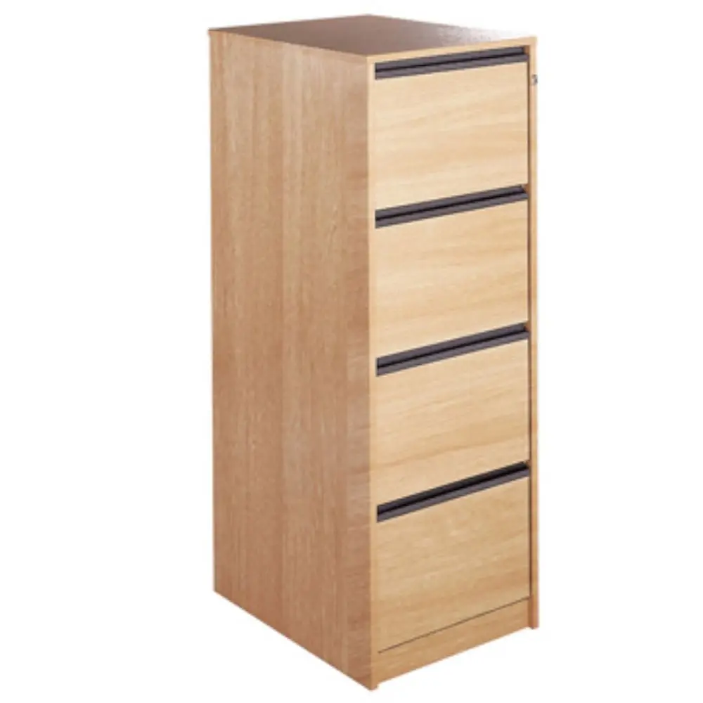 4 Drawer Wood Filing Cabinet Smart Office Furniture Range View