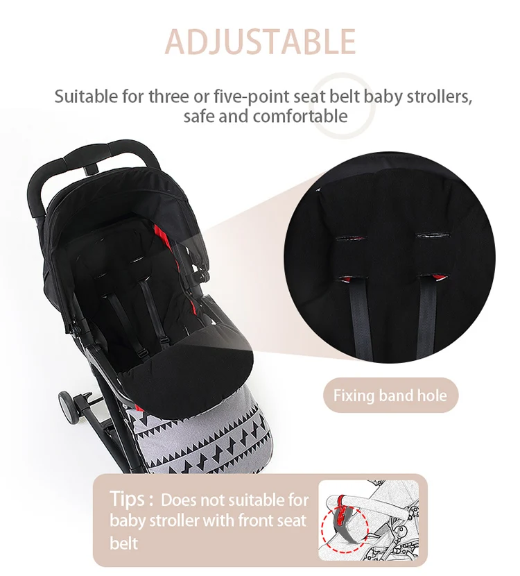baby sleeping bag with seat belt hole