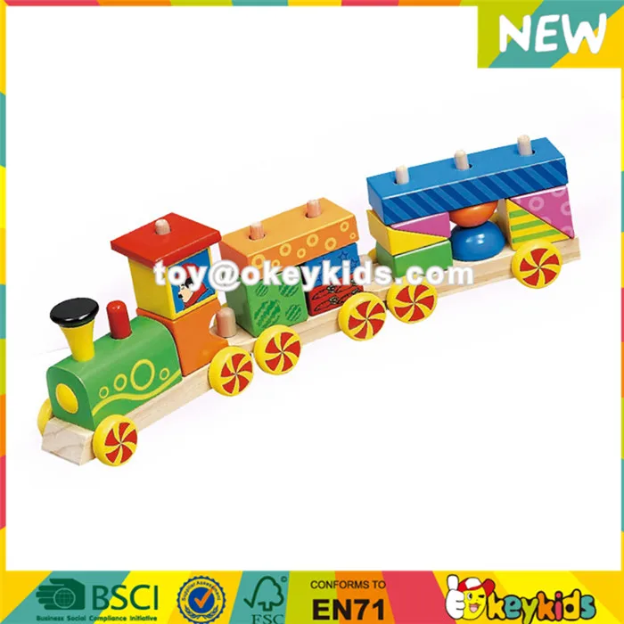 Wholesale Beautiful Wooden Children Blocks Trains Toy For Education W05c059 Buy Children