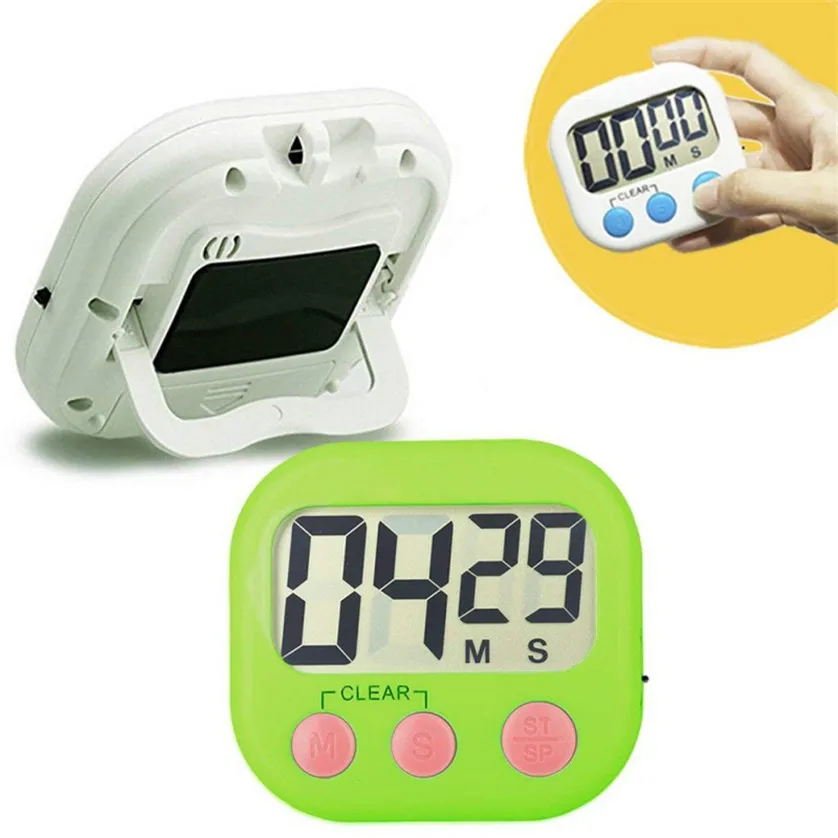 GroßEr LCD-Digital-KüChenkoch-Timer Countdown-Uhr Lauter Alarm Magnetisch J2Y4 