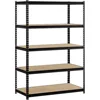 5 layer metal garage storage shelf /boltless racking system / rivet rack shelving