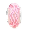 Custom Logo SOULOVE Pink Glass Bead 925 Sterling Silver Core with Thread