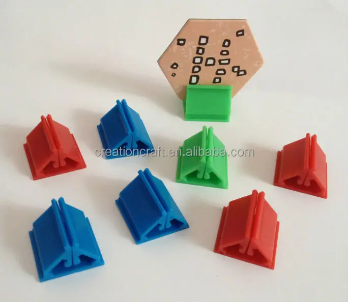 X100 Light Plastic Board Game Card Stands Green Pieces Parts Pawns Clearance! 