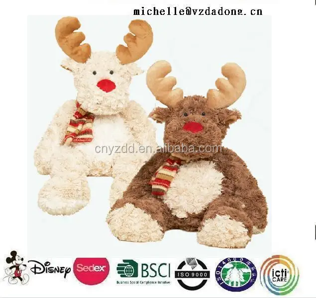 christmas reindeer soft toy