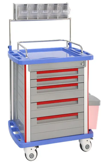 Hospital color steel ambulance mobile anesthesia trolley cart medical device