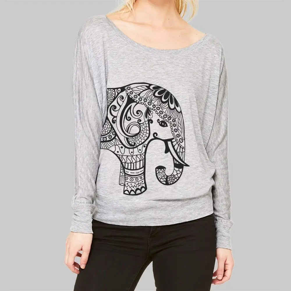 XS-XL INTERESTPRINT Ethnic Vintage Elephant Childs T-Shirt