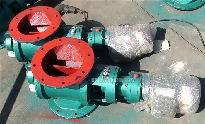 Industrial rotary discharge valve feeder for cement