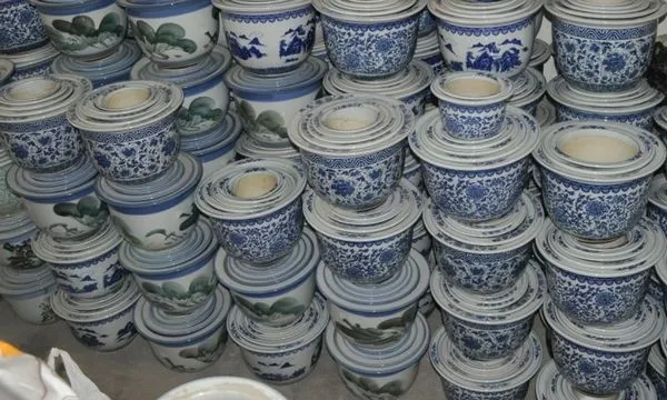 7pcs Set Jingdezhen Blue And White Ceramic Garden Flower Plant Pots 7pcs Set Jingdezhen Blue And White Ceramic Garden Flower Plant Pots Whole