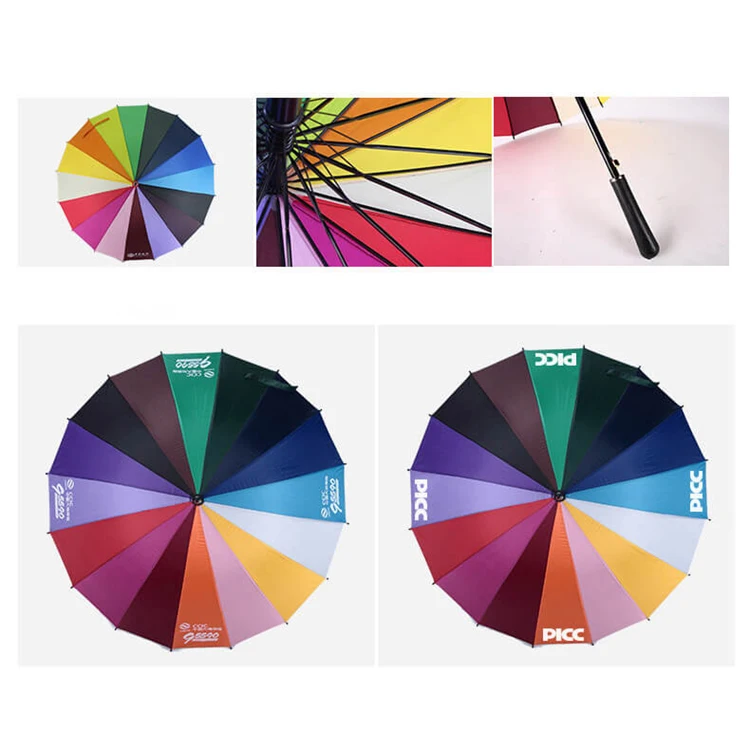 Rainbow Umbrella Custom Logo Hair Salon Promotional Items Buy