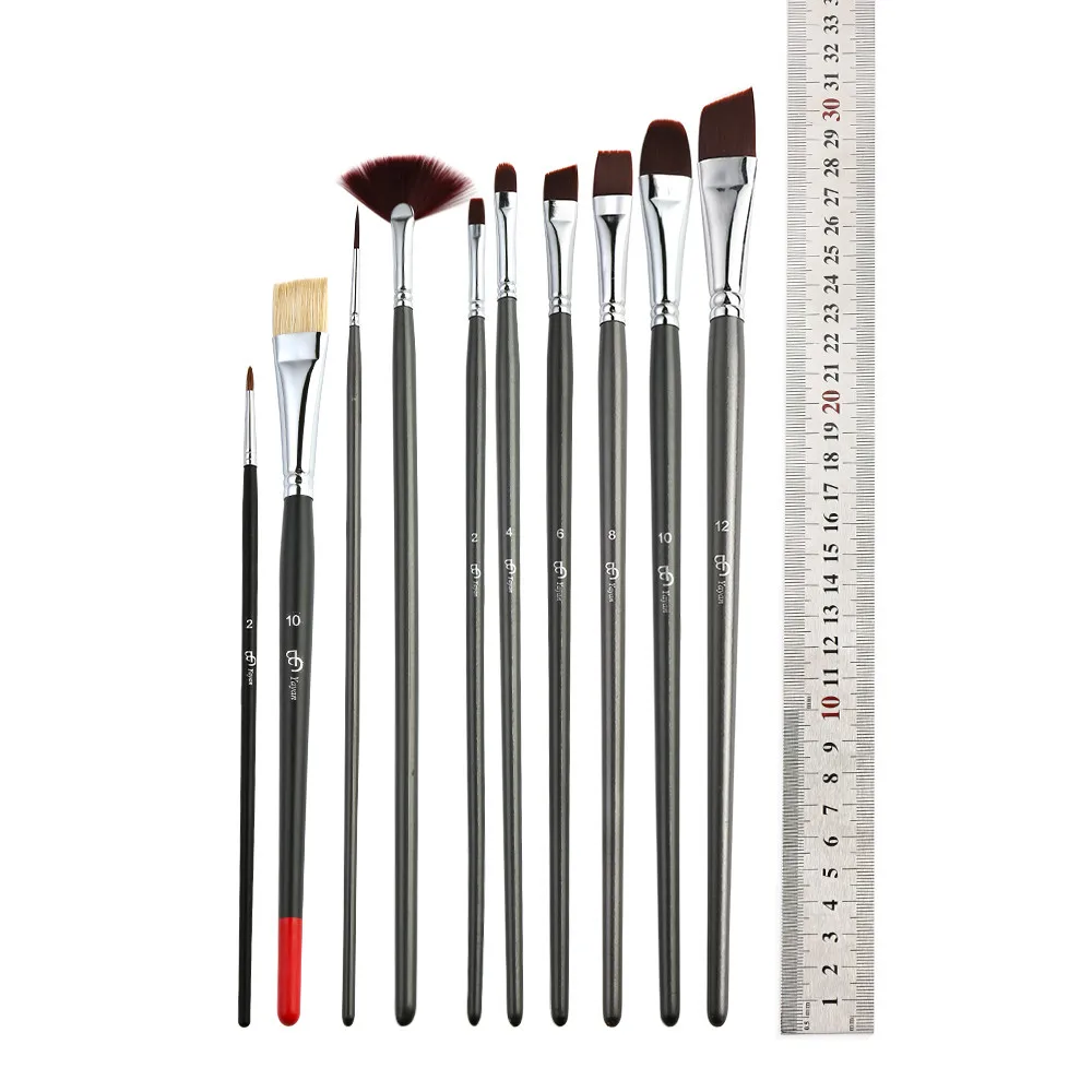 Bulk Wholesale Art Supplies Bristle Weasel Artist Brushes Set With