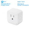 mini smart wifi wireless plug power meter metering of energy consumption timing works with Amazon Alexa Google Home