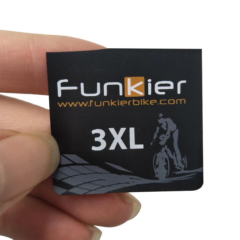 Waterproof screen printing size label garments tpu care label for clothing