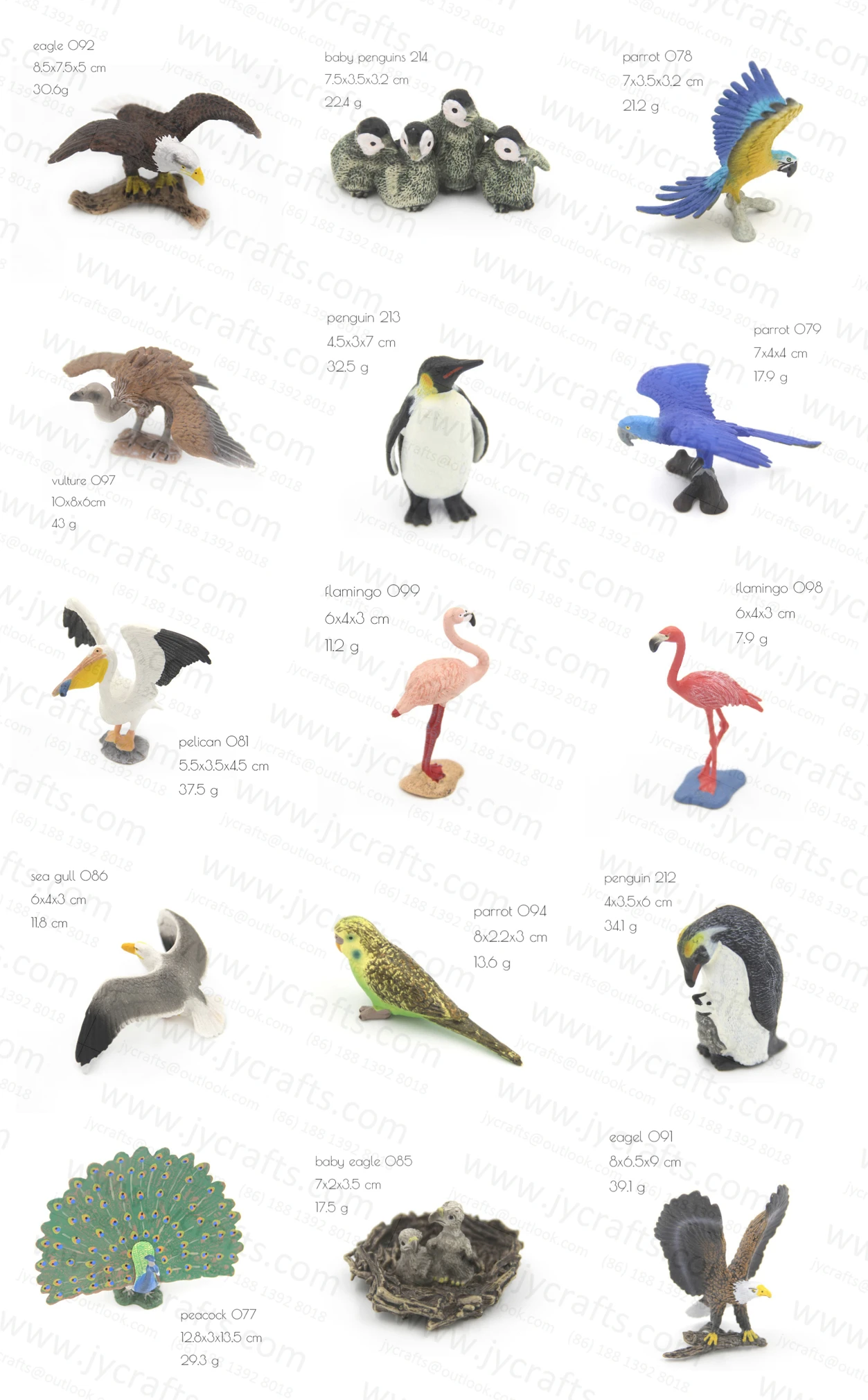 small plastic penguin figurines