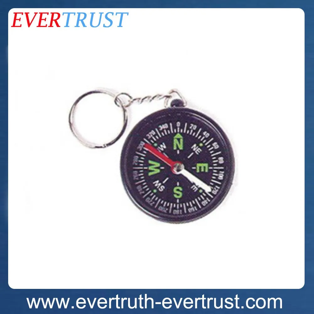 Promotional Custom Cheap Metal Keychain Compass Buy Keychain Compass
