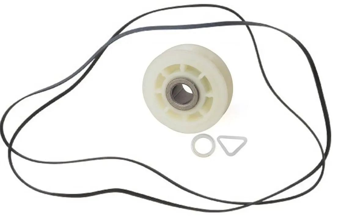 (EXP640) EXP279640 - EXP40111201 Dryer Idler Pulley & Belt (Replaces 40111201 661570V 661570 279640 W10468057 697692 3388672 AP3094197 PS334244 ) for Whirlpool, Kenmore, Maytag Bnad New