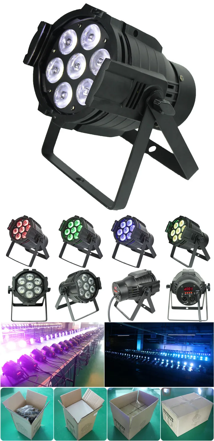 Hot 7pcs 10w Rgbw 4in1 Mini Led Par 64 Led 7 X 10 Stage Light - Buy Led ...