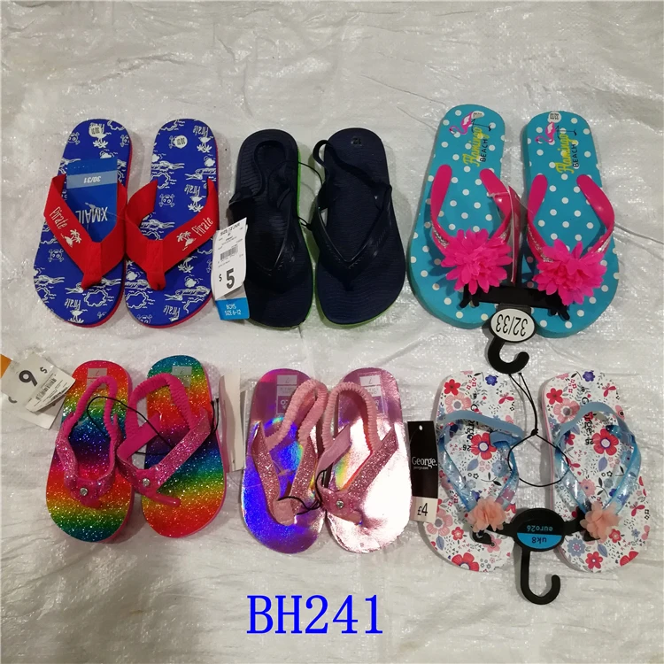 
stock lot shoes flip flops child sandal custom flip flops wholesale kids EVA slippers 